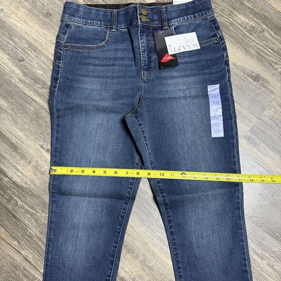 Vylette Sculpt Skinny Jeans Women’s 11 30W Indigo Stretch Denim Mid Rise NWT - Picture 7 of 13